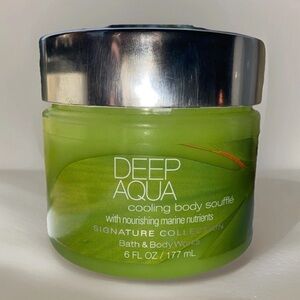 NEW Bath & Body Works Signature Collection DEEP AQUA Cooling Body Soufflé | 6oz